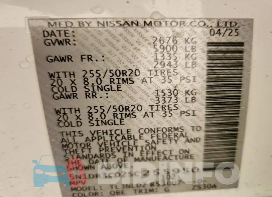 5N1DR3CD2SC255950 Photo# 13