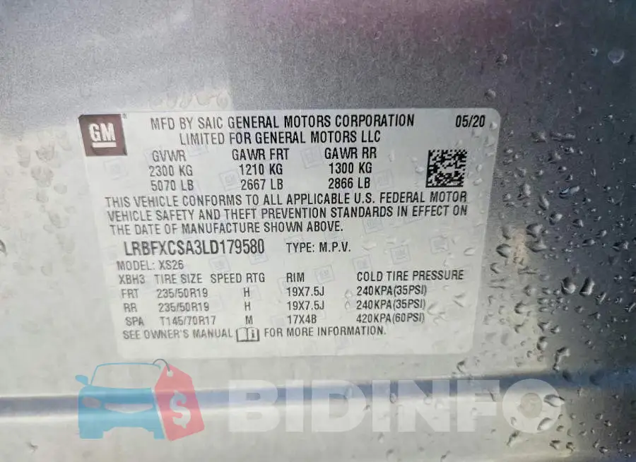 LRBFXCSA3LD179580 Photo# 13