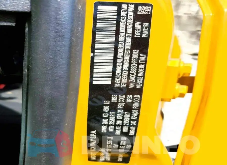 ZACCJBBB0HPF30012 Photo# 12