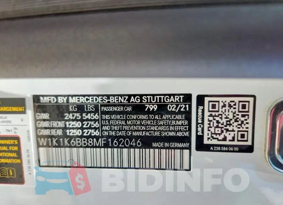 W1K1K6BB8MF162046 Photo# 12
