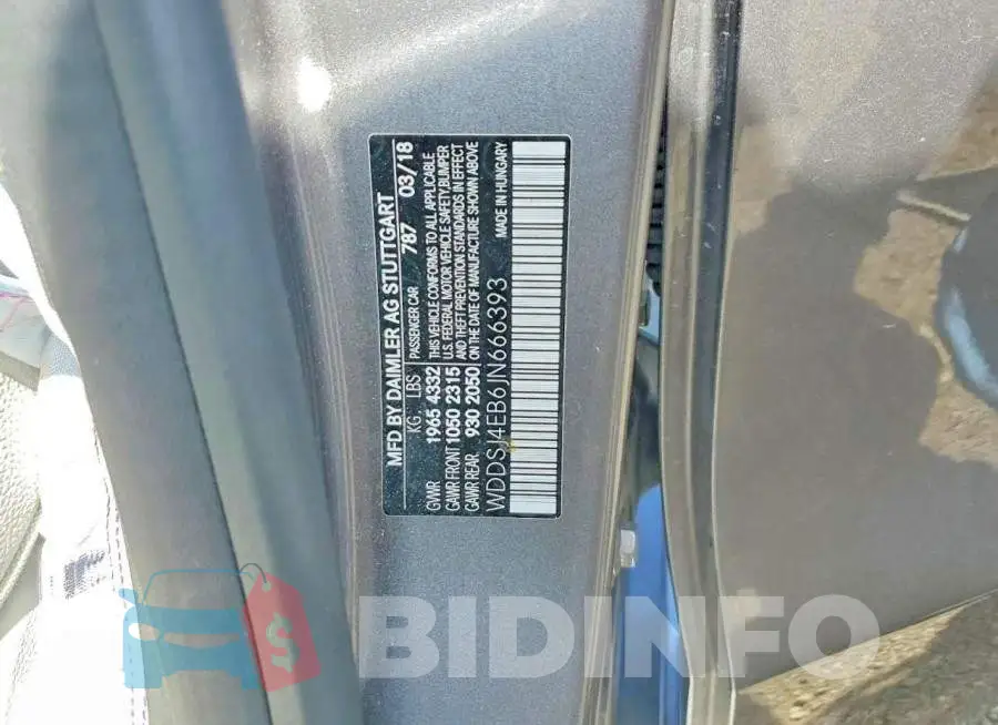 WDDSJ4EB6JN666393 Photo# 12