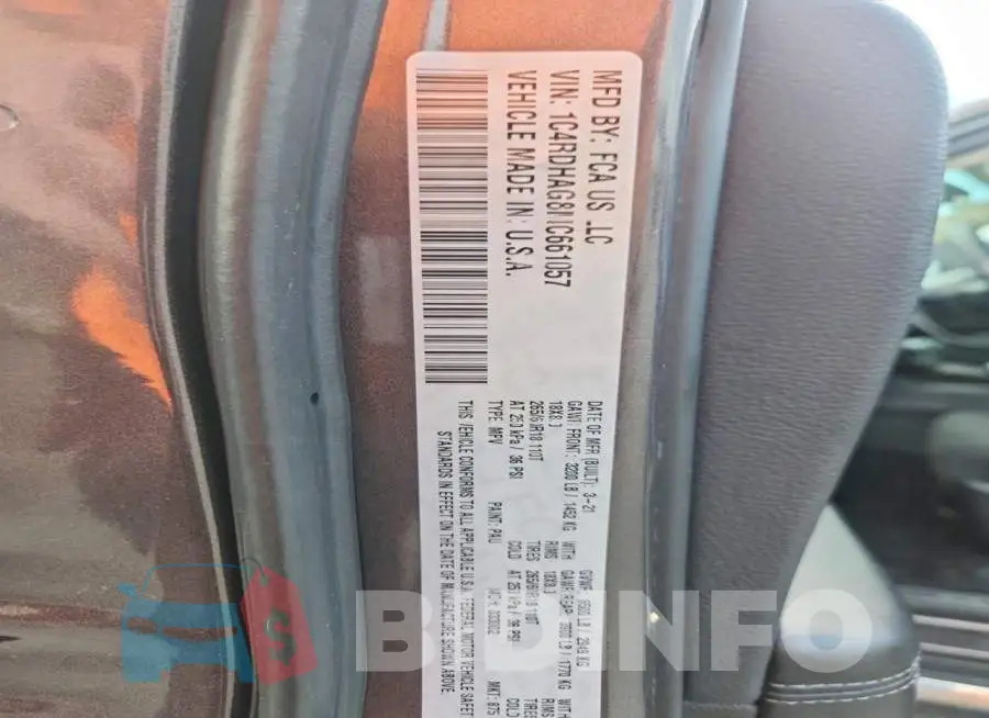 1C4RDHAG8MC661057 Photo# 13