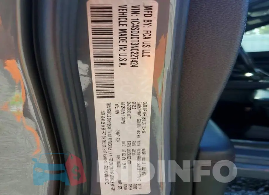 1C4SDJCT3NC227424 Photo# 12
