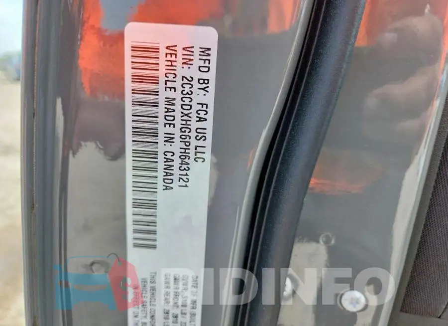 2C3CDXHG6PH643121 Photo# 13