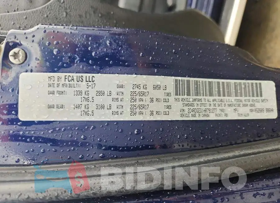 2C4RDGEG1HR791277 Photo# 14