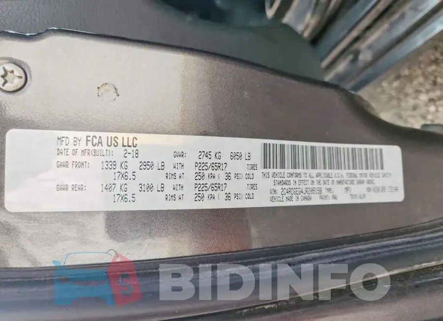 2C4RDGEG4JR205158 Photo# 13