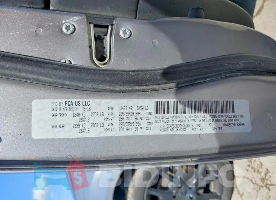 3C4PDCBG6HT516019 Photo# 13