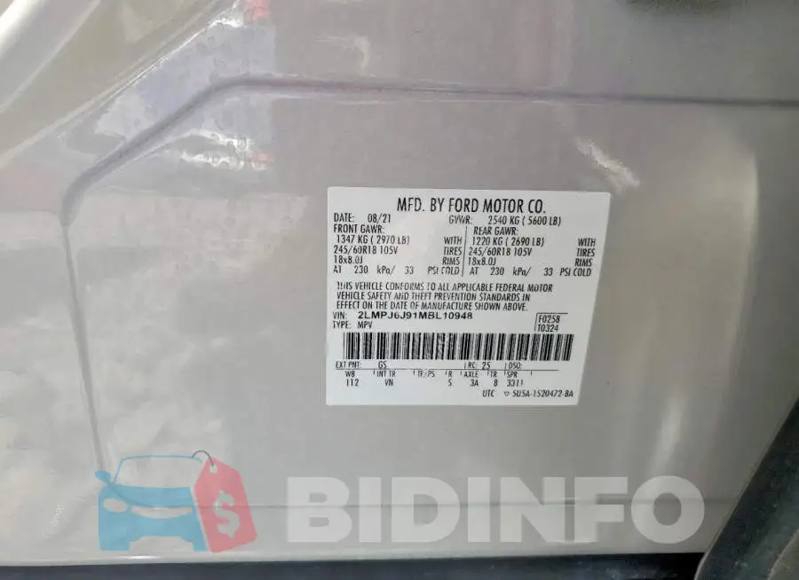 2LMPJ6J91MBL10948 Photo# 12