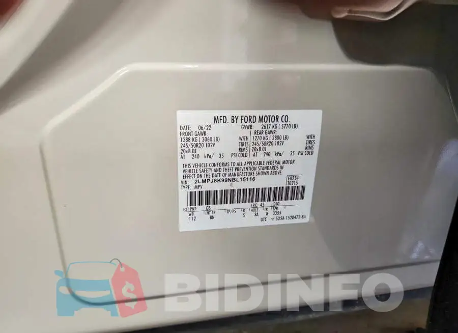 2LMPJ8K99NBL15116 Photo# 14