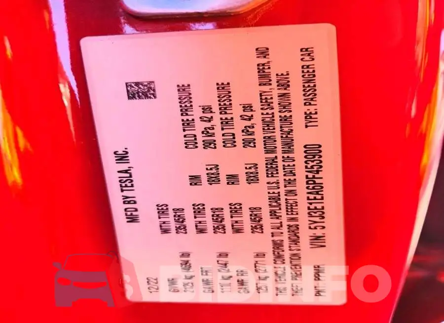 5YJ3E1EA6PF453900 Photo# 13