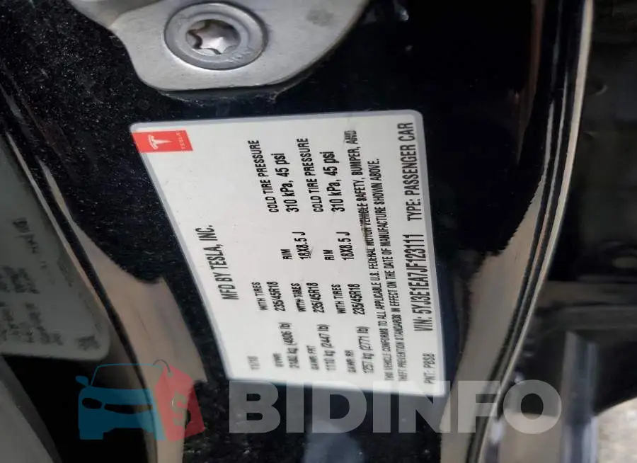 5YJ3E1EA7JF123111 Photo# 12