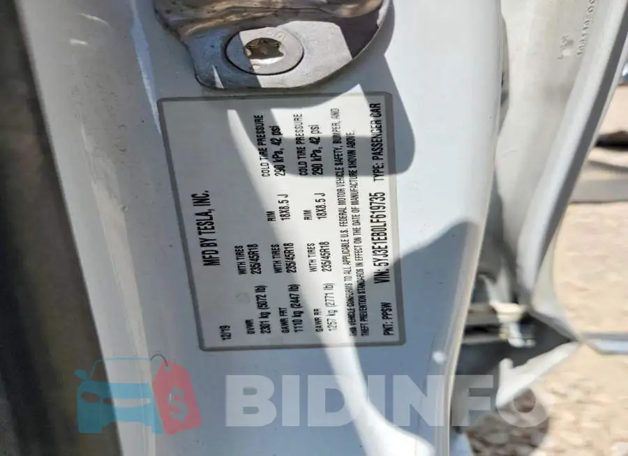 5YJ3E1EB0LF619735 Photo# 13