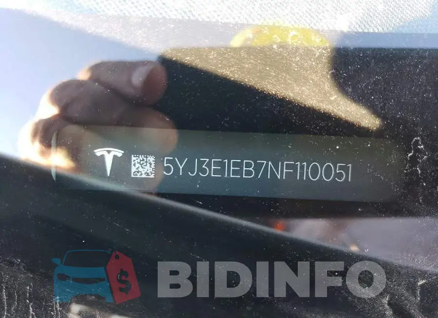 5YJ3E1EB7NF110051 Photo# 11