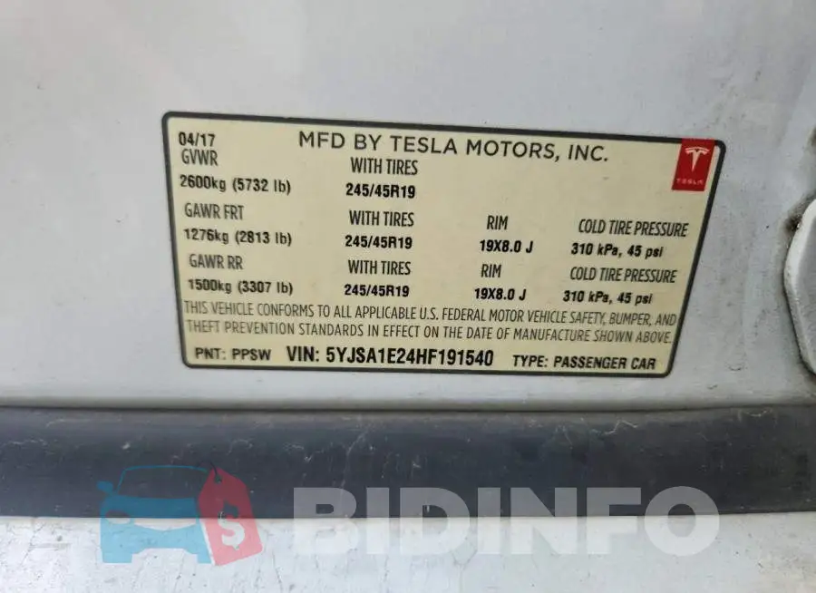 5YJSA1E24HF191540 Photo# 12