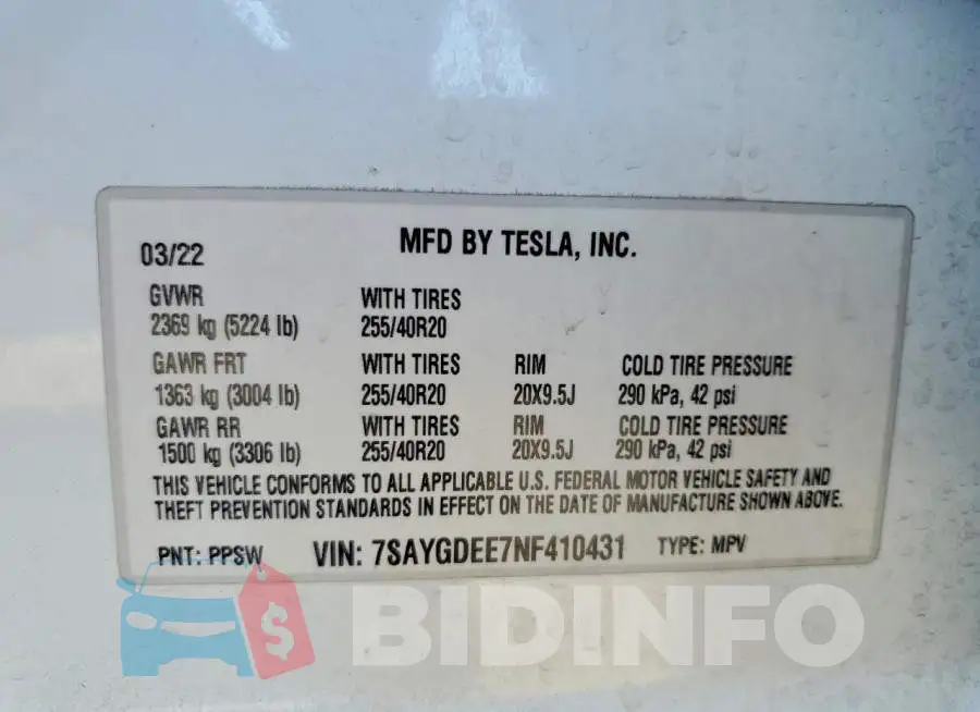 7SAYGDEE7NF410431 Photo# 13