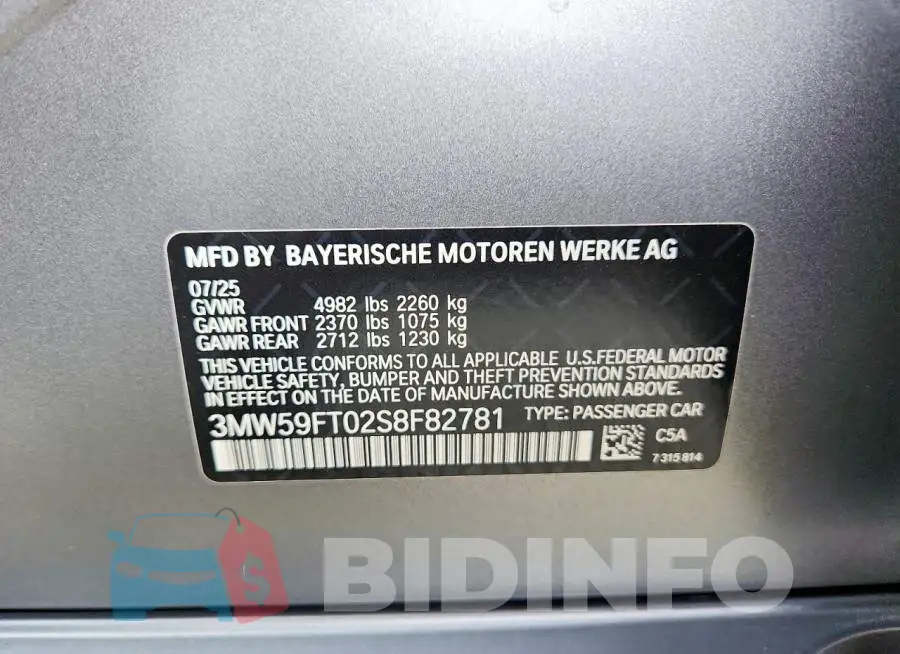 3MW59FT02S8F82781 Photo# 12