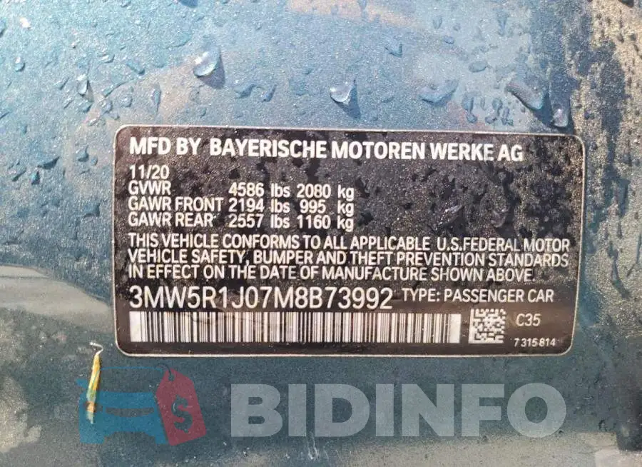 3MW5R1J07M8B73992 Photo# 12
