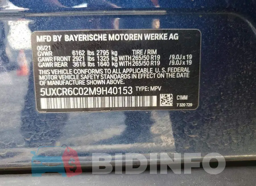 5UXCR6C02M9H40153 Photo# 13