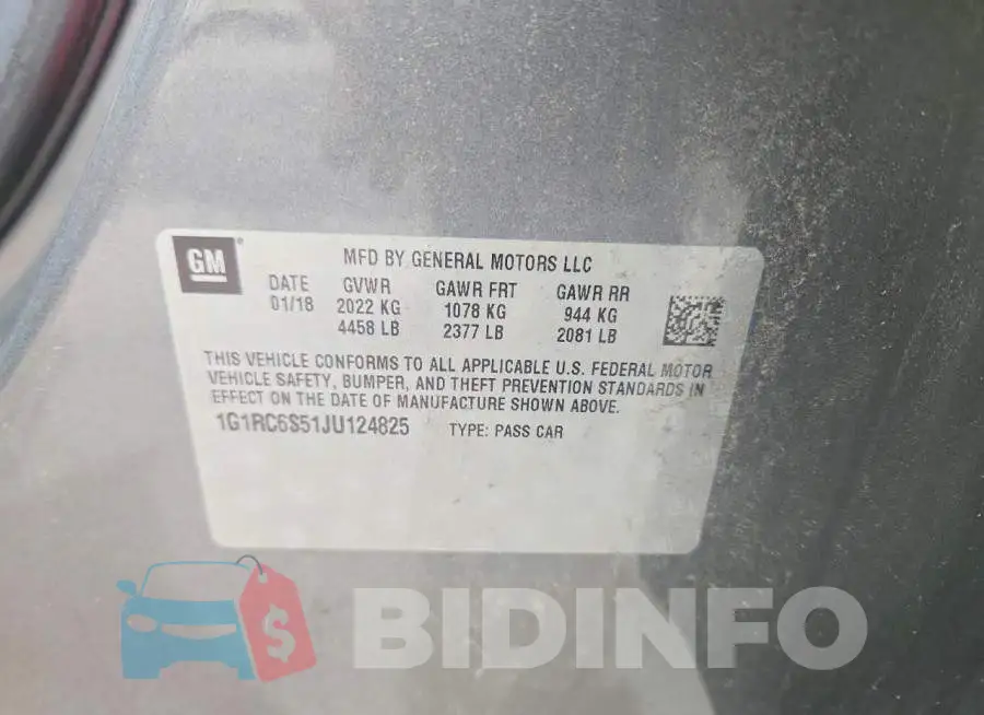 1G1RC6S51JU124825 Photo# 12