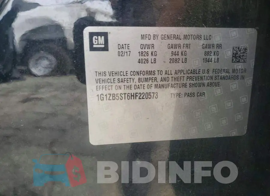 1G1ZB5ST6HF220573 Photo# 12