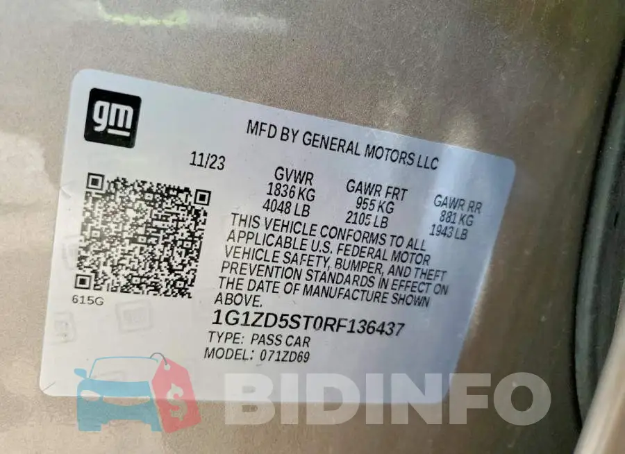 1G1ZD5ST0RF136437 Photo# 12