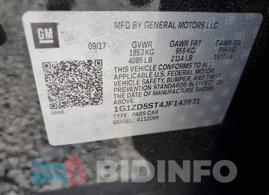 1G1ZD5ST4JF143931 Photo# 12