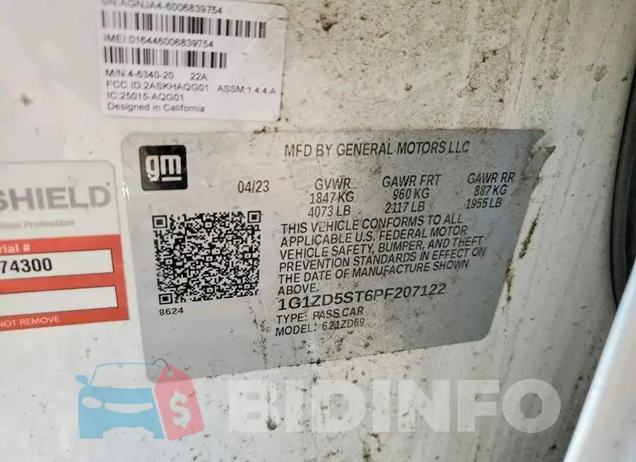 1G1ZD5ST6PF207122 Photo# 12