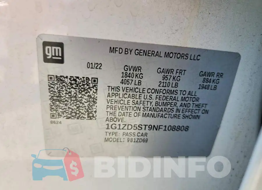 1G1ZD5ST9NF108808 Photo# 12