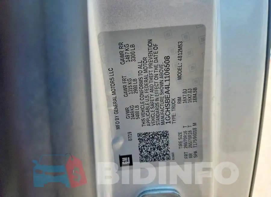 1GCHSBEA4L1106508 Photo# 12
