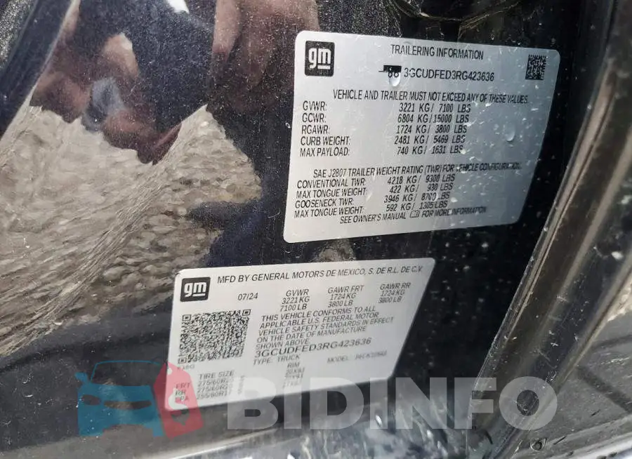3GCUDFED3RG423636 Photo# 12