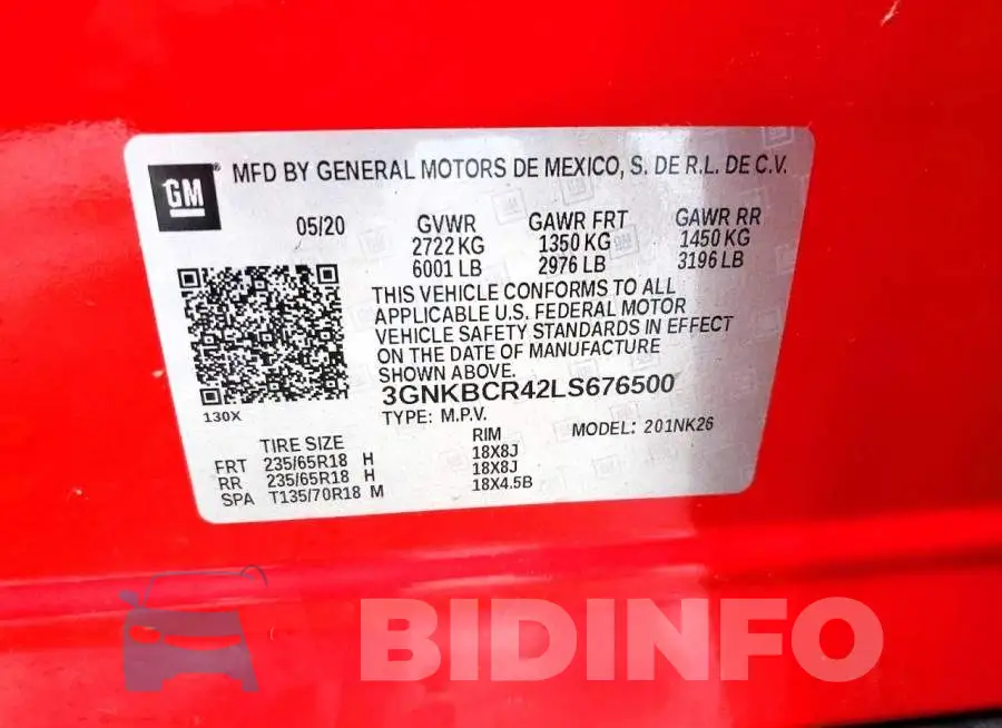 3GNKBCR42LS676500 Photo# 13