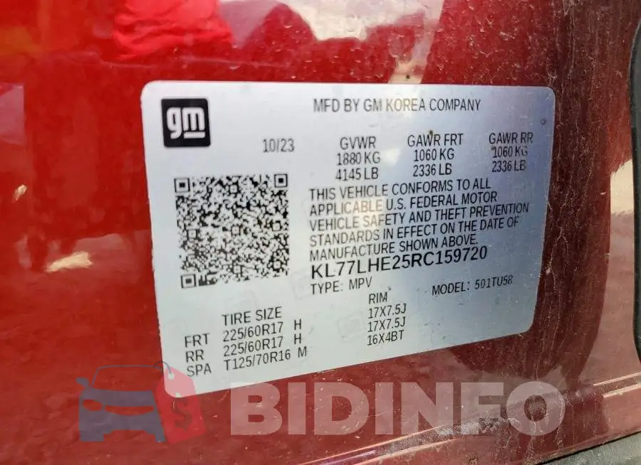 KL77LHE25RC159720 Photo# 13