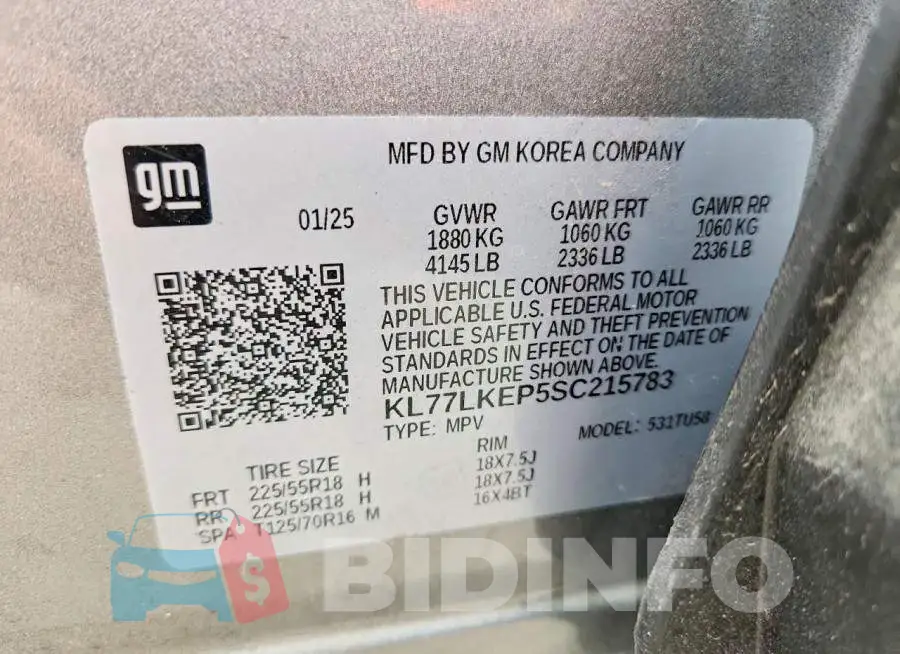 KL77LKEP5SC215783 Photo# 12