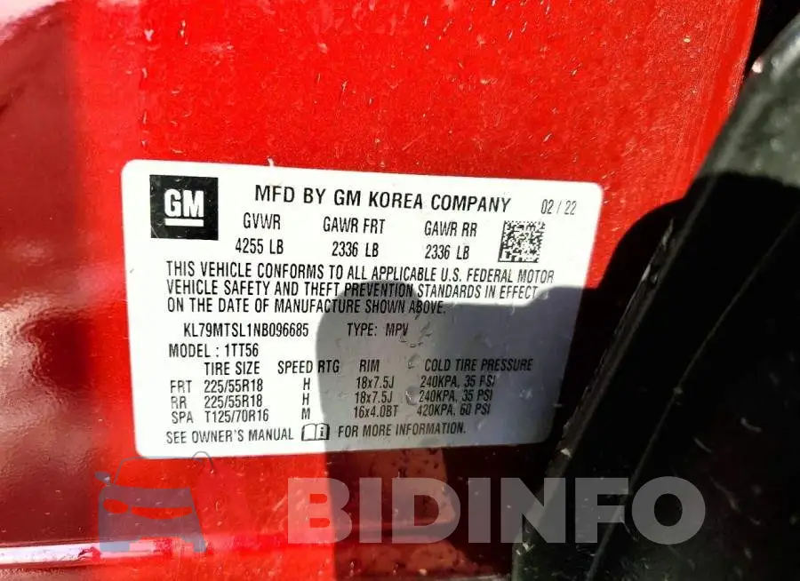 KL79MTSL1NB096685 Photo# 14