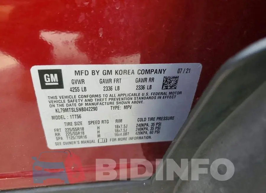 KL79MTSL5NB042290 Photo# 13