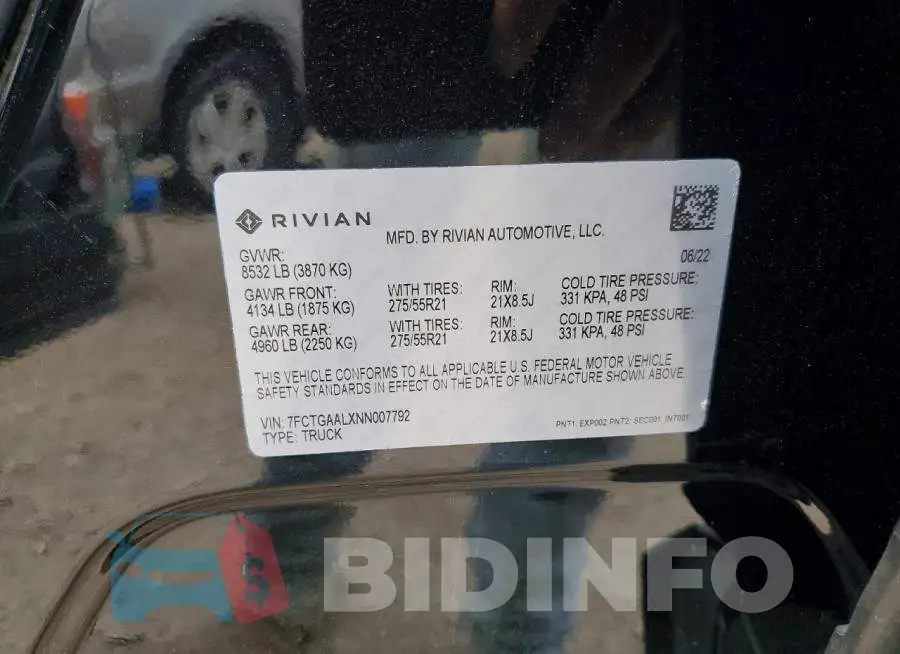 7FCTGAALXNN007792 Photo# 12
