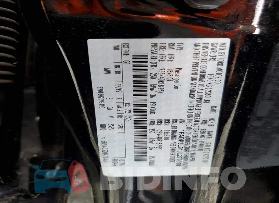1FADP3L91JL279098 Photo# 12