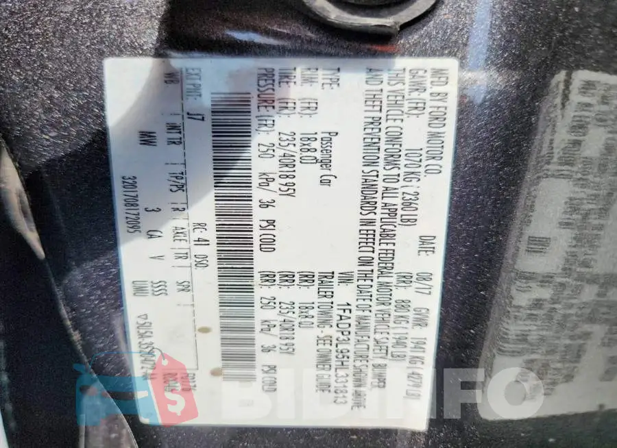 1FADP3L95HL331813 Photo# 12