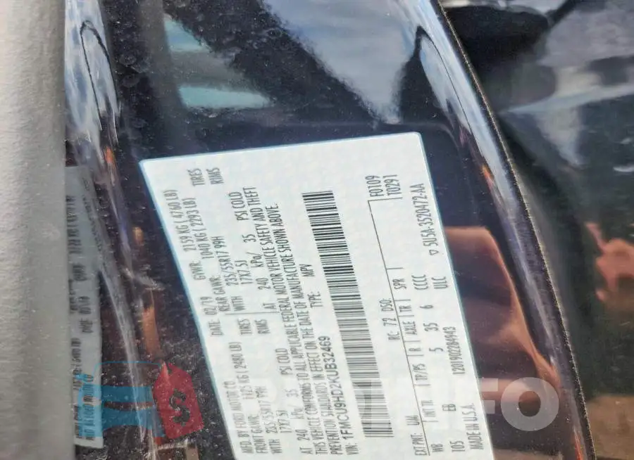 1FMCU9HD2KUB32469 Photo# 13