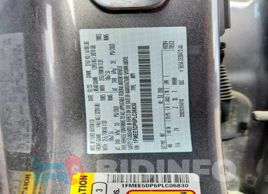 1FMEE5DP6PLC06830 Photo# 13