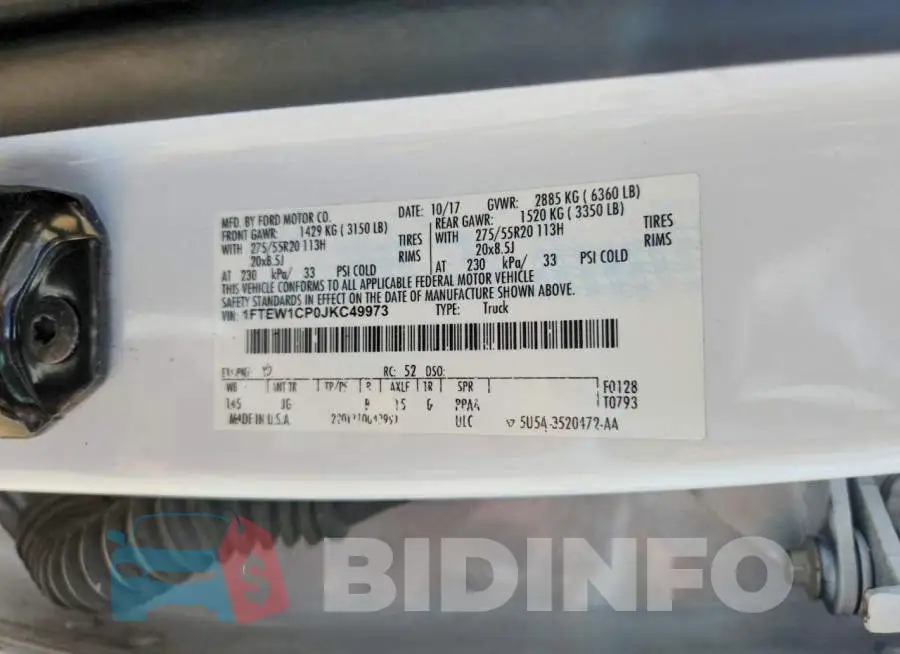 1FTEW1CP0JKC49973 Photo# 12