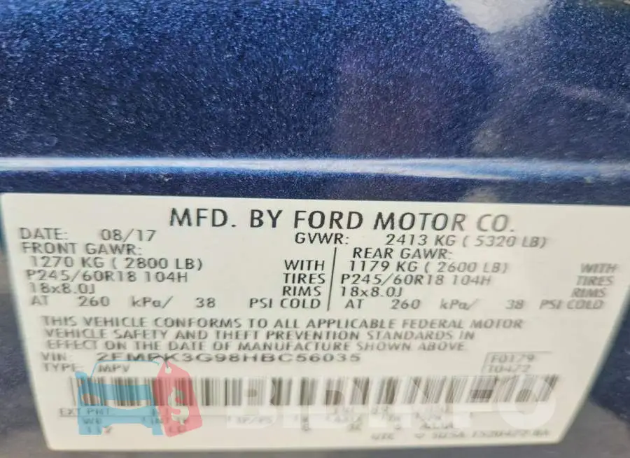2FMPK3G98HBC56035 Photo# 13