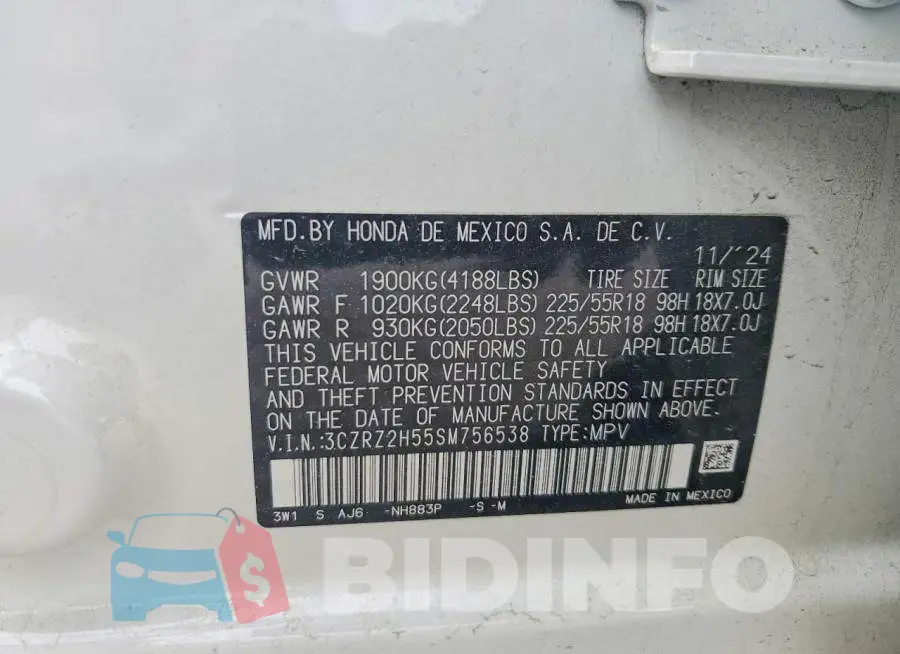 3CZRZ2H55SM756538 Photo# 13