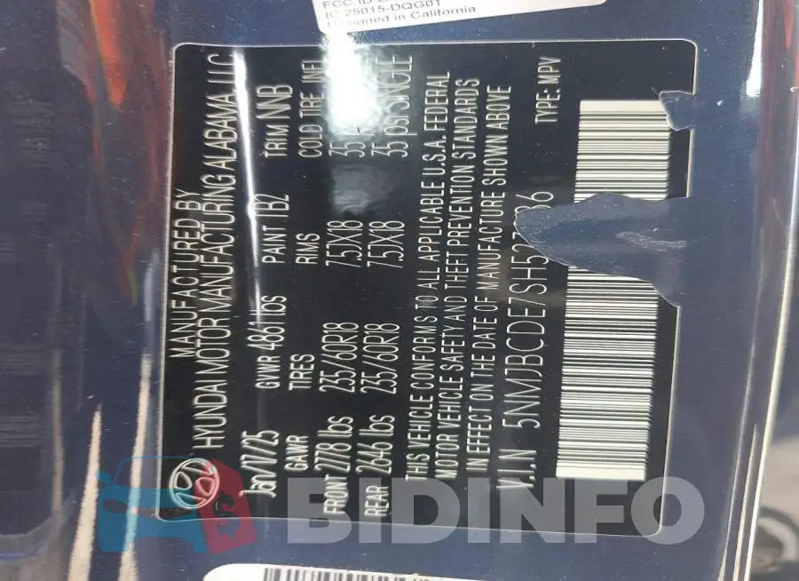 5NMJBCDE7SH523086 Photo# 14