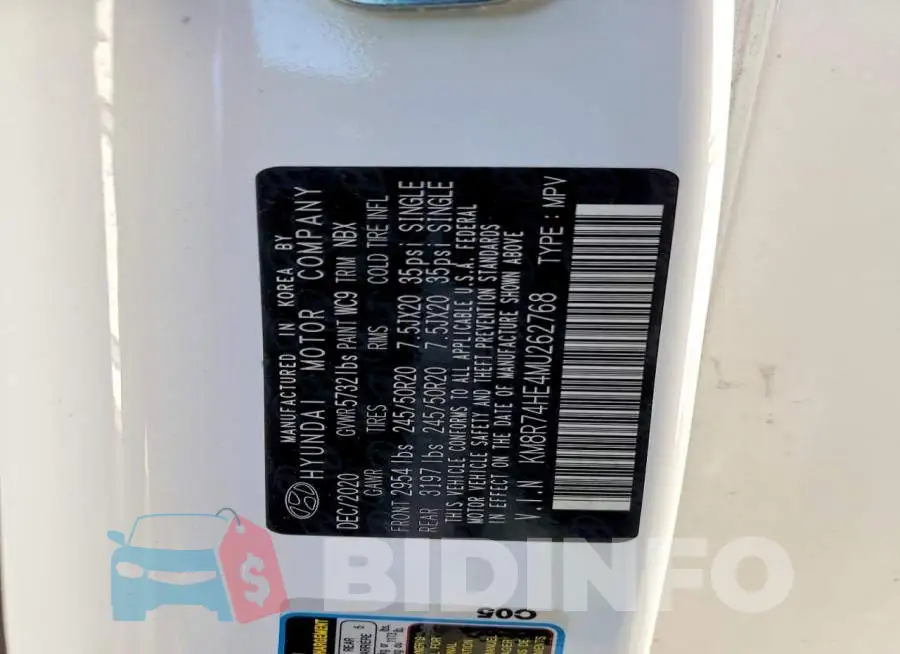 KM8R74HE4MU262768 Photo# 13