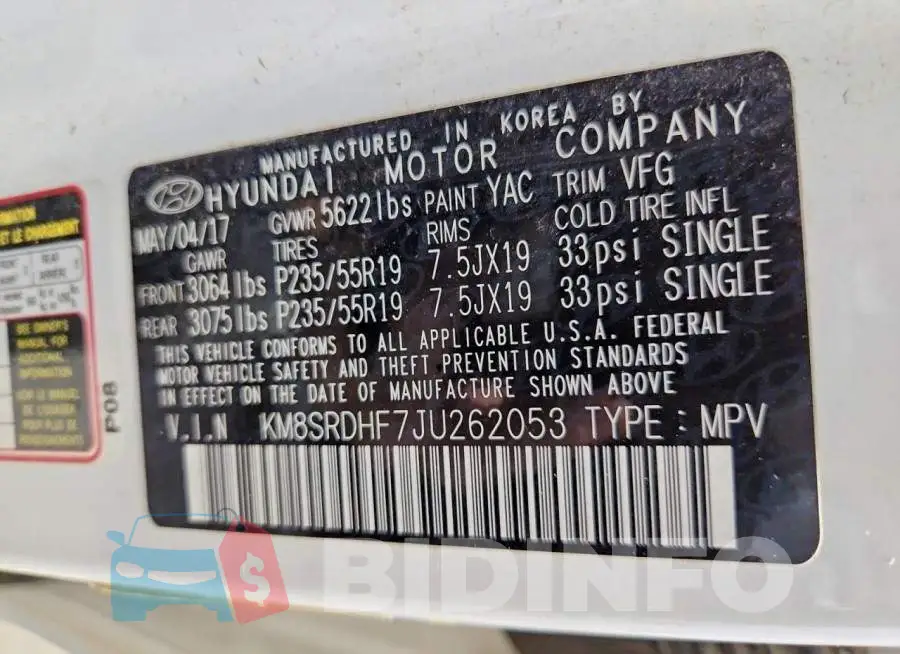 KM8SRDHF7JU262053 Photo# 14