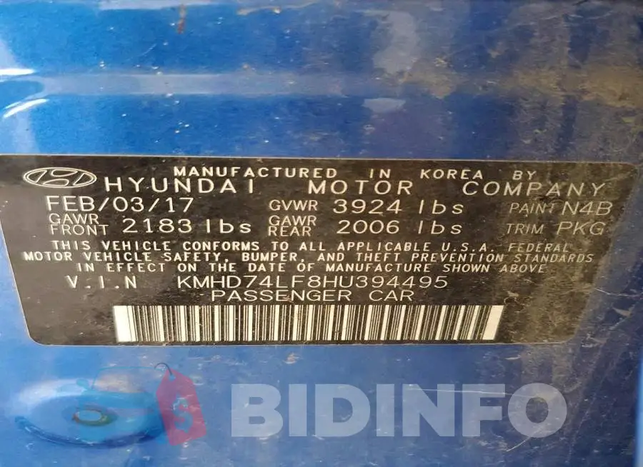 KMHD74LF8HU394495 Photo# 12
