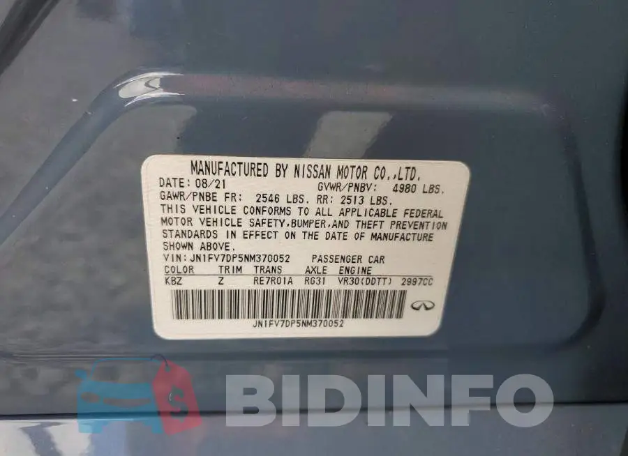 JN1FV7DP5NM370052 Photo# 12