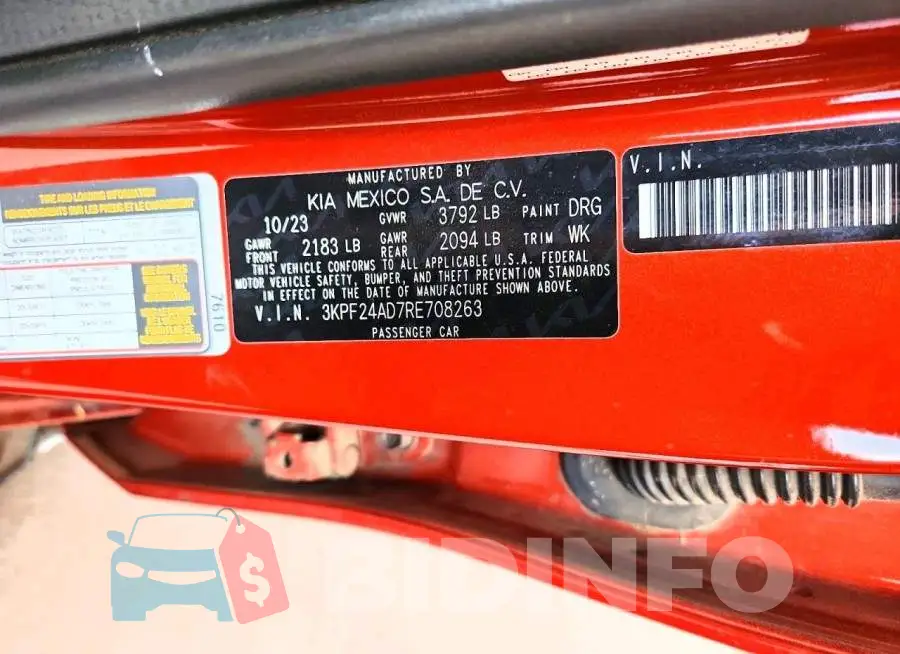 3KPF24AD7RE708263 Photo# 12