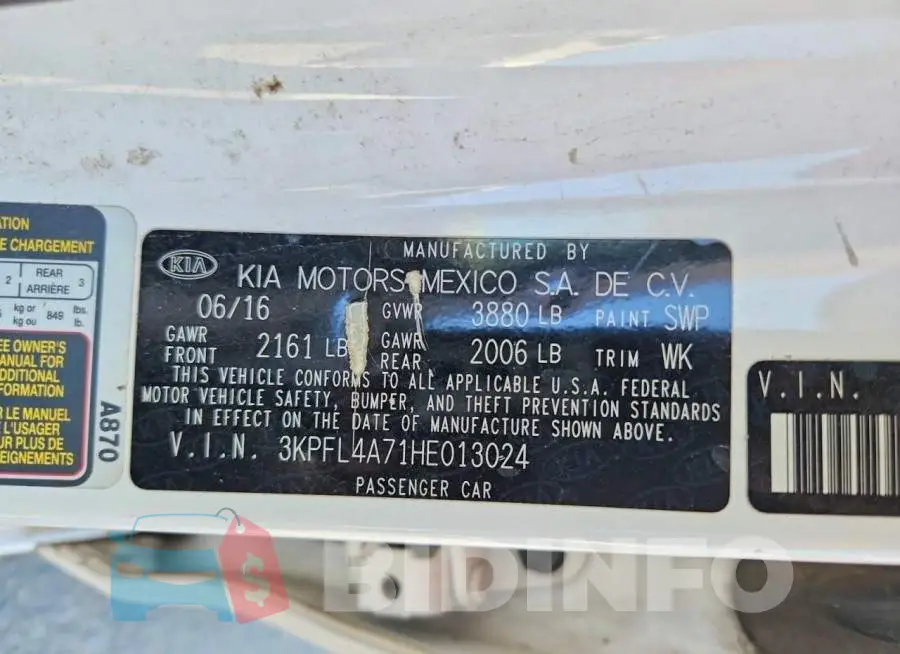 3KPFL4A71HE013024 Photo# 12